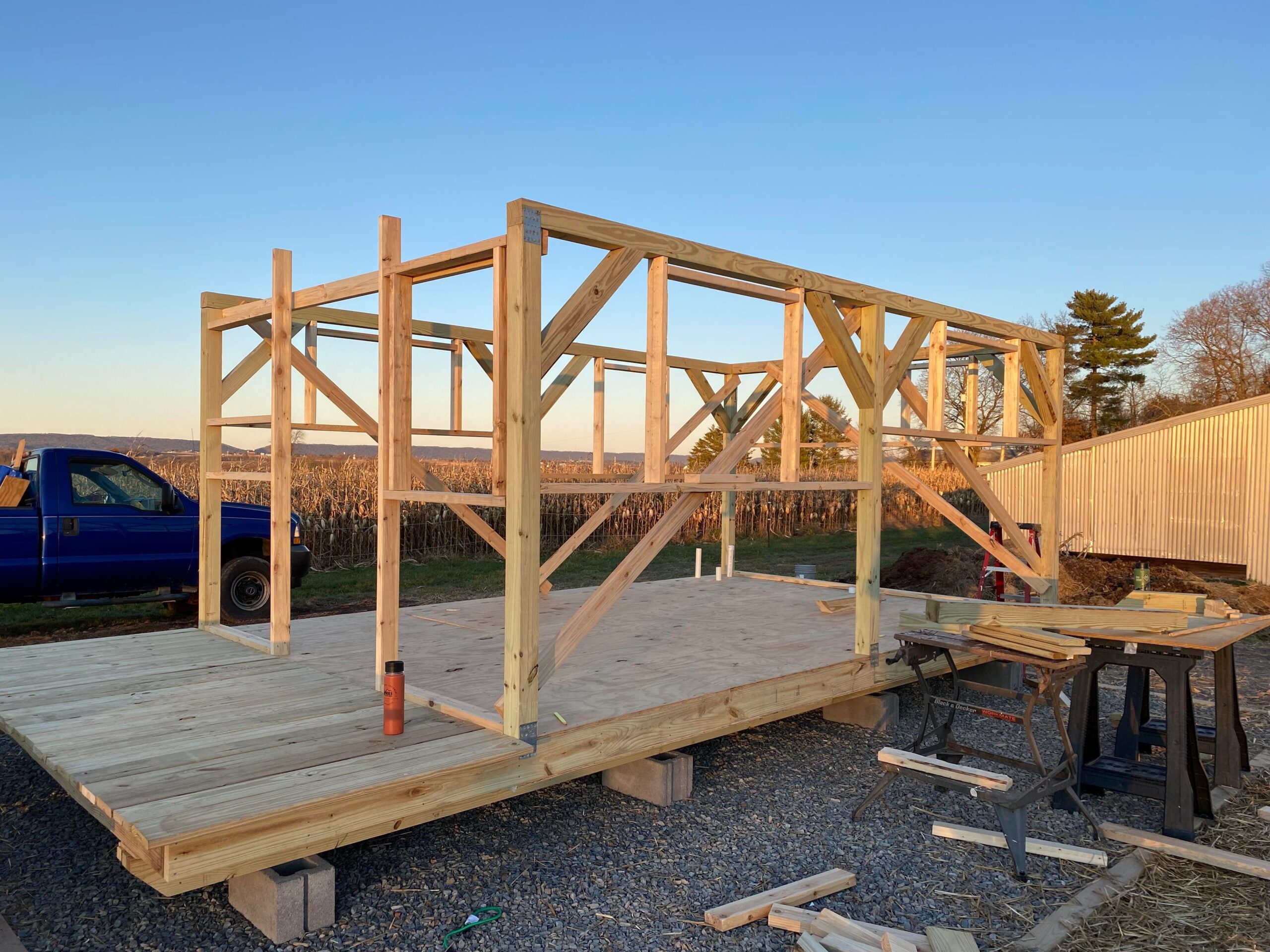 Izba Build Recap: Wall and Window Framing